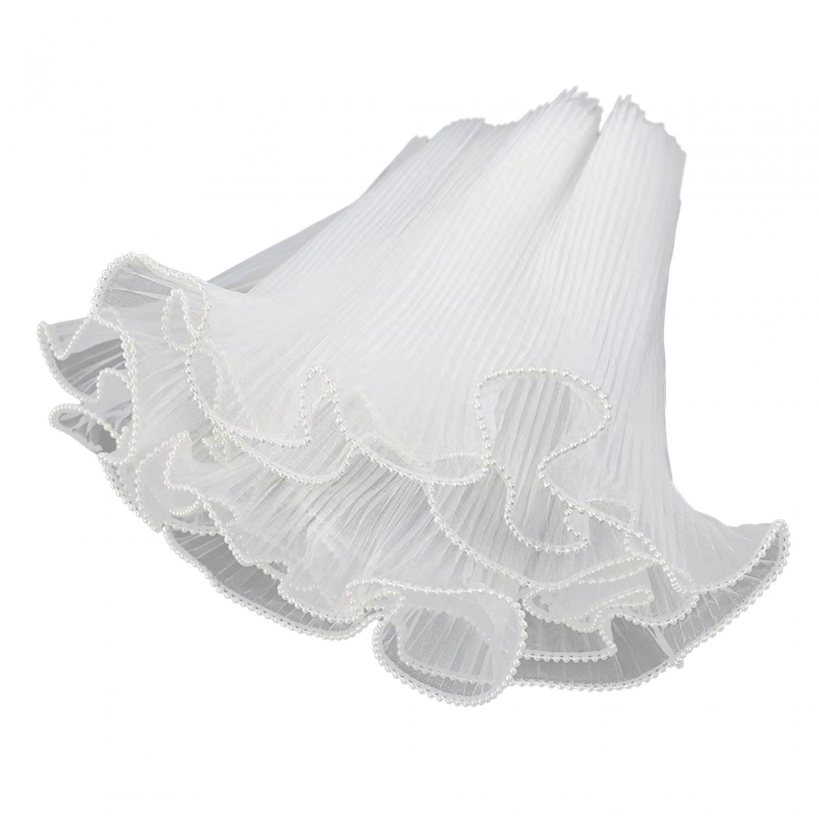 Bothyi - Decoración De Embalaje De Flores Arrugada Para Aniversario, Compromiso, Acción De Gracias, Blanco