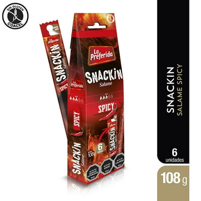 Salame Snackin Spicy 108 G La Preferida