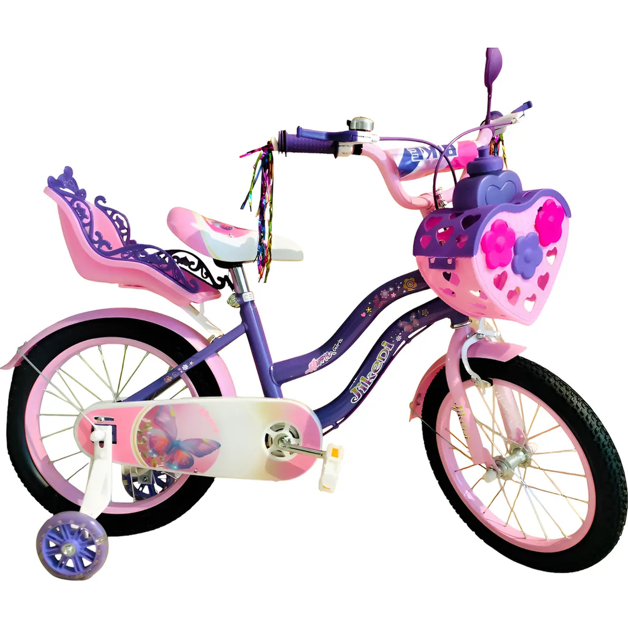 Genérico - Bicicleta Aro 16 Morada De Niña Violeta S