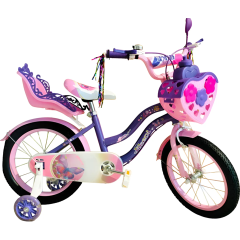 Genérico - Bicicleta Aro 16 Morada De Niña Violeta S