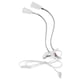 thumbnail image 4 of eu plug e27 clip de 2 cabezales en la base de luz de lectura lámpara de lectura socket blanco, 4 of 5