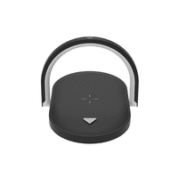 Genérico - Base De Carga Inalámbrica 3 En 1 Para Teléfonos Móviles - Lámpara De Mesilla De Noche Con Carga Rápida De 15 W-Negro