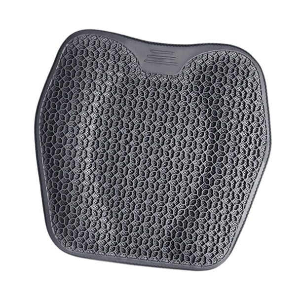 Cojín de gel refrescante para asiento, cojín de verano para silla, ligero para silla de oficina para coche, para estar sentado durante largos Gris