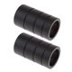 thumbnail image 2 of 1 par cortina decorativa polo / varilla finials extremos cabezas 22mm cilindro negro, 2 of 5