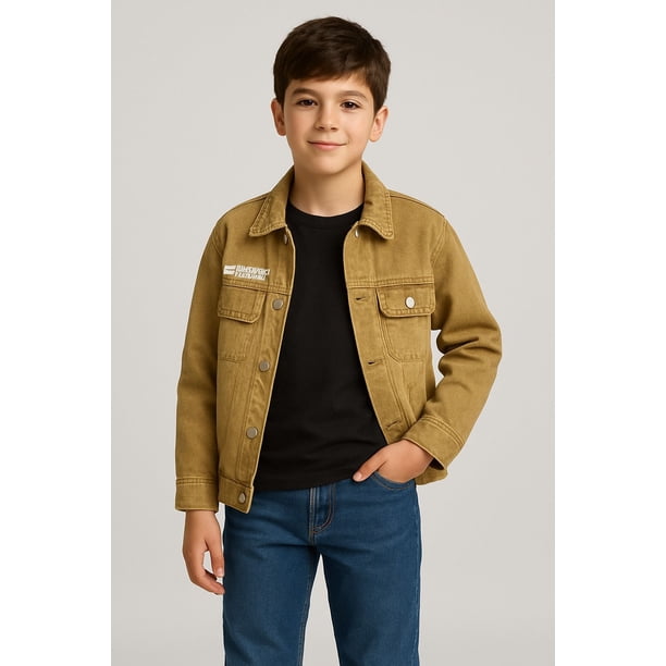 Chaqueta mezclilla niño look urbano y funcional