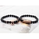 thumbnail image 2 of Pulsera HESHPAWS 8mm Black Matte Onyx Piedra Natural Yoga Unisex, 2 of 3