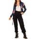 thumbnail image 2 of INSPIRE CHIC Chaqueta Bomber para Mujer Ajuste Delgado Ligera con Cremallera Azul Oscuro Talla L, 2 of 7