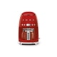 thumbnail image 1 of Cafetera Smeg, estilo retro de los años 50, jarra de cristal para 10 tazas, color rojo, 1 of 6
