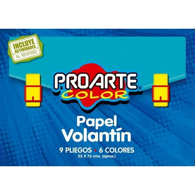 Papel Volantin 9 Hojas 6 Colores 55X76 Cm 1 Un Proarte