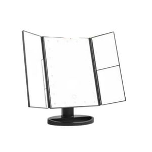 Disparo - Espejo Triple Desplegable Luces Led 34Cm Maquillaje 22 Luces