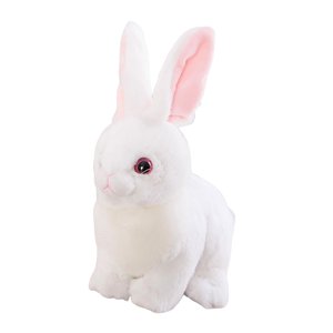 Magideal - Lindo Conejo De Peluche Encantador Animal De Peluche Conejo Abrazable Muñeco De Peluche Para Boda Regalo De Pascua Cestas De Pascua Relleno Favores De Blanco 32Cm