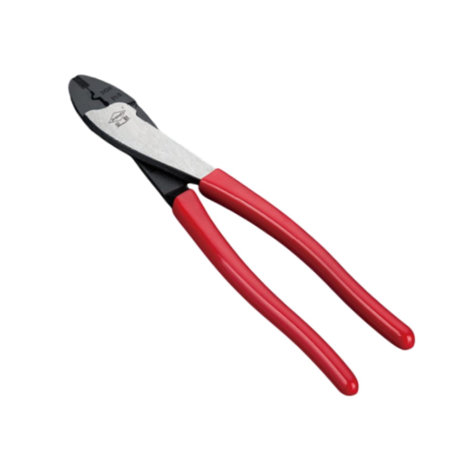 Magideal - Alicates De Electricistas De Alambre De Alambre, Cortador De Alambre, Profesional, Agarre Cómodo, Herramienta De Servicio De Alambre Manual De Acero D Rojo