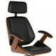 thumbnail image 5 of Silla Ejecutiva Ergo | Cuero Negro | Apoyabrazos de Madera y Reposacabezas Ajustable, 5 of 8