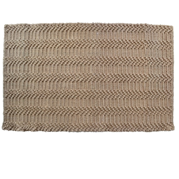 Rug Imports Decor, diseño natural de ondas de yute, 60 x 90 cm
