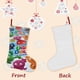 thumbnail image 3 of Uglydolls Tema: Calcetines de Navidad, fino lino blanco para colgar en escaleras y chimenea, decoración navideña para el hogar, regalo de Navidad. 45cm × 32cm, 3 of 5