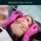 thumbnail image 2 of Guantes desechables FifthPulse, fucsia, rosa intenso, nitrilo, 200 unidades, M, 2 of 7