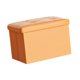 thumbnail image 5 of Reposapiés Taburete Hotel Hogar Bin Bar Dormitorio Café Almacenamiento Plegable Banco Otomano Naranja, 5 of 5
