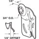 thumbnail image 2 of Rollo para puerta de armario PRIME-LINE N 6508 offset, 6 mm, paquete de 2, 2 of 2