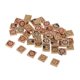 thumbnail image 1 of 50pcs surtidos botones cuadrados de madera Scrapbook DIY costura artesanal accesorios, 1 of 5