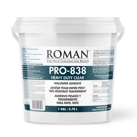 Adhesivo para papel pintado ROMAN PRO-838 Heavy Duty, 1 galón