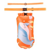 Magideal - Boya De Natación De Seguridad Bolsa Flotante Bolsa Impermeable Con Cinturón Ajustable Flotador De Seguridad De Natación Flotador De Boya Inflable Para Naranja 45Cmx28Cm