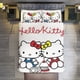 thumbnail image 1 of Hello Kitty 3 Pieces Duvet Cover Set Full Size Super Soft Fade Resistant Microfiber, 1 of 4