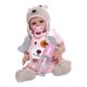 thumbnail image 3 of 19 Pulgadas 48 Cm Realista Reborn Baby Girl Doll Hecho A Mano Vinilo Cuerpo Rosa, 3 of 5