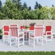 thumbnail image 2 of Juego de 6 cojines para sillas VidaXL Garden Lowback, resistentes al agua, de color rojo, 2 of 5