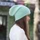 thumbnail image 4 of Gorro De Lana Estilo Casual Unisex - Invierno Y Frío verde claro M, 4 of 4