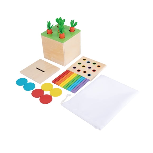 Kit de juego Montessori Adena Montessori 3 en 1 para 6 a 12 meses
