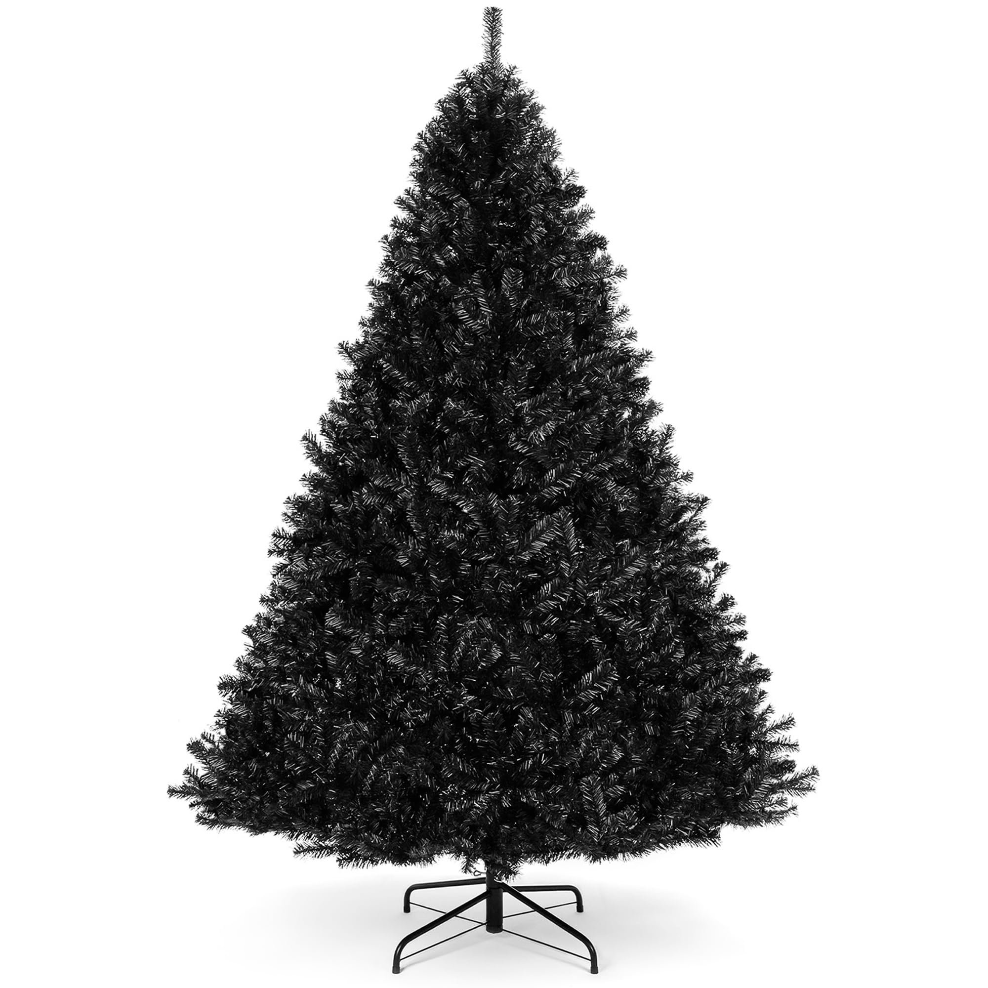 Árbol De Navidad Best Choice Products Completamente Negro De 6 Pies Con Ramas De Pvc