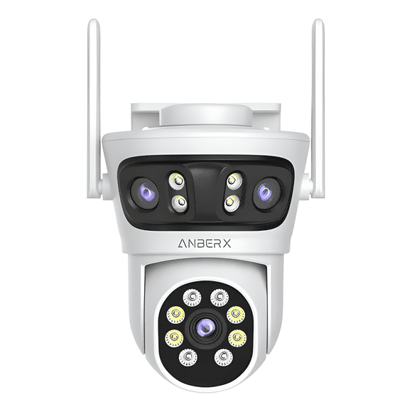 Cámara de Seguridad Anberx A9qq Exterior Wifi 15mp 3 Blanco