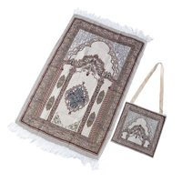 Magideal - Alfombra De Oración Musulmana De , Decoración Para Hogar Con Bolsa De Almacenamiento, Decoración De Borlas, Alfombras Eid Para Mujeres
