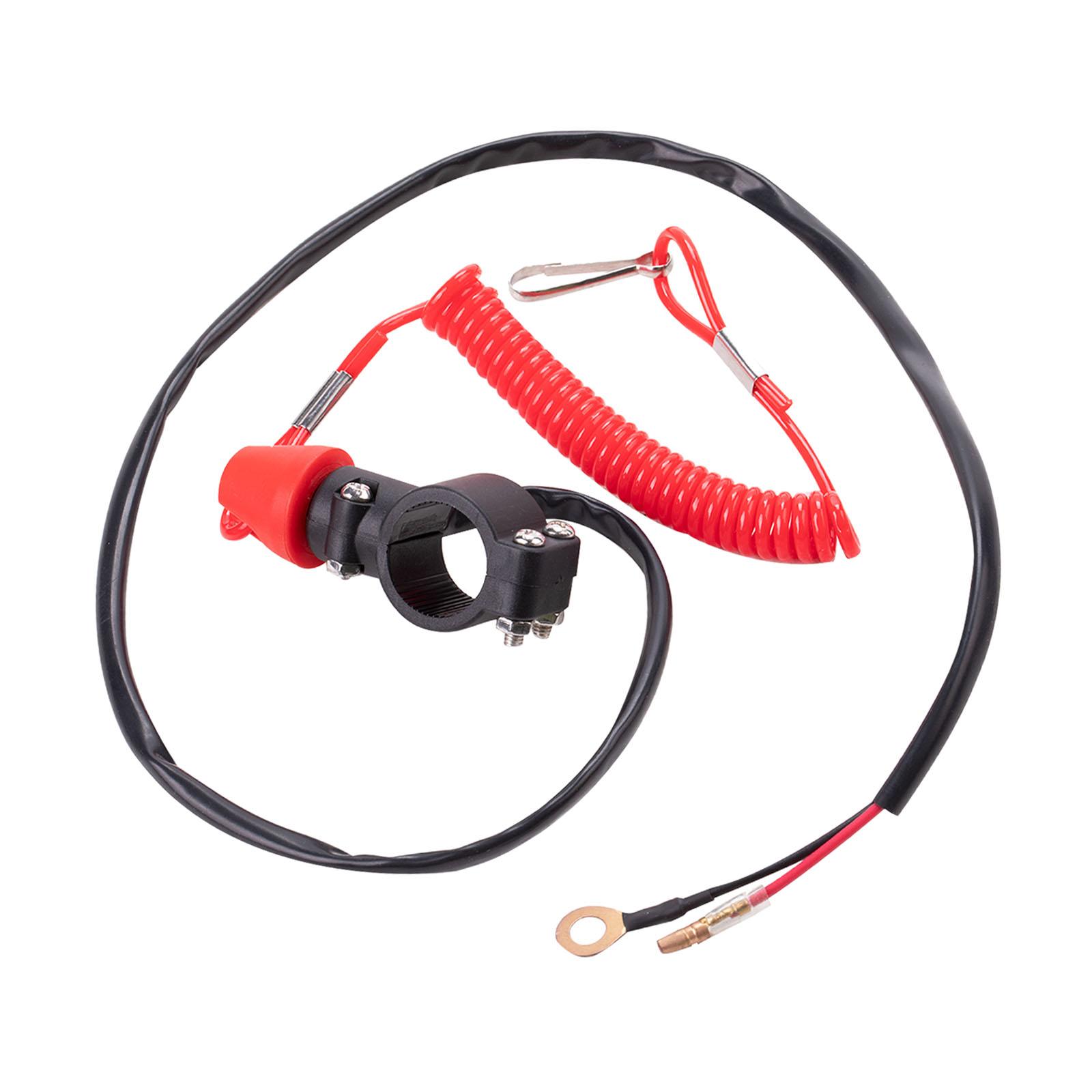 Magideal - Piezas De Reparación De Cordón De Seguridad Para Interruptor De Parada De Emergencia De Motocicleta Genérico, Conjunto De Correa De Sujeción De Cable