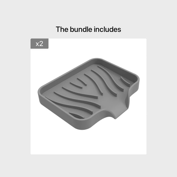Extend the Life of Your Soap with our Premium Soft Silicone Soap Dish - Self Draining Soap Tray for Shower, Bathroom, Kitchen, and Bathtub - Keep Soap Dry and Clean with Easy to Clean Design - 1pc Bat