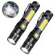 thumbnail image 2 of Linterna de luz negra recargable, linterna táctica LED 3 en 1, luz negra UV y roja, 1200 lúmenes, 7 modos de luz, con zoom, linterna de bolsillo impermeable para detección de manchas de orina de, 2 of 8