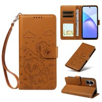 Funda Billetera Foxdock Compatible Con Tecno Spark Go 2, Diseño Perrito Tierno, Ranuras Para Tarjetas Y Soporte Plegable