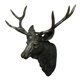 thumbnail image 3 of 3D Deer Head Cornamentas Arte De La Pared Estatua Pegatinas Decoración Del Hogar Color Bronce, 3 of 5
