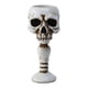 thumbnail image 3 of Calavera Taper Portavelas Columnar Velas Stand Estatuilla Decoración Para El Hogar Blanco, 3 of 5