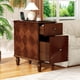 thumbnail image 1 of 2 Drawer Modern Sofa Side Table, Narrow Side Table, Slim Nightstand for Living Room, Bedroom(Expect Arrival Date 2025/4/16), 1 of 3