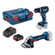 thumbnail image 1 of Kit Taladro GSB 18v 90C Esmeril GWS 180LI 1Bat 1Carg 1Male Bosch azul 45x24x39, 1 of 8