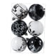 thumbnail image 2 of 6 Piezas De Adornos De Bolas De Navidad De 6 Cm, Adornos Colgantes Para árbol De Navidad Para Porche, Color Blanco Y Negro, 2 of 3