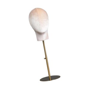 Ioensy - Cabeza De Maniquí Modelo Terciopelo Estable Para El Cabello Postizos Soporte Estante Salón