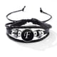 thumbnail image 1 of Stackable PU Leather Chain Bracelet - 26 English Letter Pattern - Perfect Birthday Gift for Personality Lovers!, 1 of 5