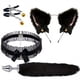 thumbnail image 1 of 4pcs BDSM Plush Cat Ears Headband & Nipple Clips Set For Couples Stimulation & Cosplay Fun, Perfect For Cosplay, Christmas & Valentine's Day, 1 of 3