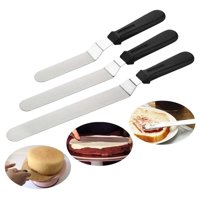 Genérico - Set 3 Espatula Repostera Espátula Decoracion Espatula Curva