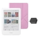 thumbnail image 1 of eReader Kobo Clara Colour de 6" blanco con funda rosa incluida, 1 of 7