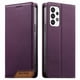 thumbnail image 1 of Funda Tipo Cartera de Cuero Sintético para Samsung Galaxy A73 5G Bloqueo RFID, con Ranuras para Tarjetas y Bolsillo para Efectivo, Cierre Magnético Fuerte Morado, 1 of 6