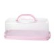 thumbnail image 3 of Caja De Pan Rectangular Multiusos Para Guardar Alimentos, Ideal Para Acción De Gracias, Cumplea?os, Picnic, Color Rosa, 3 of 5