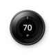 thumbnail image 1 of Termostato inteligente Nest Learning de tercera generación con Alexa, negro espejo, 1 of 9
